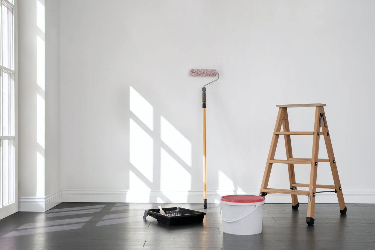Preparing to paint a room in the Livermore area