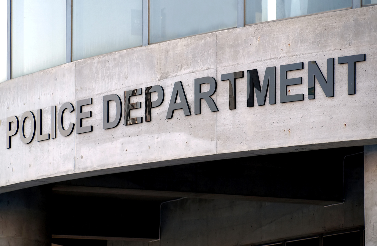 Sign on Police Building in the Mountain House area