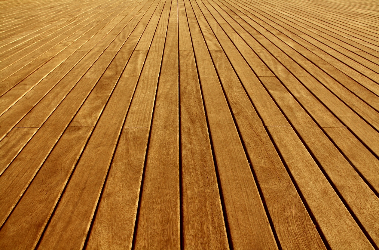 Freshly stained deck of a Dublin, CA area home