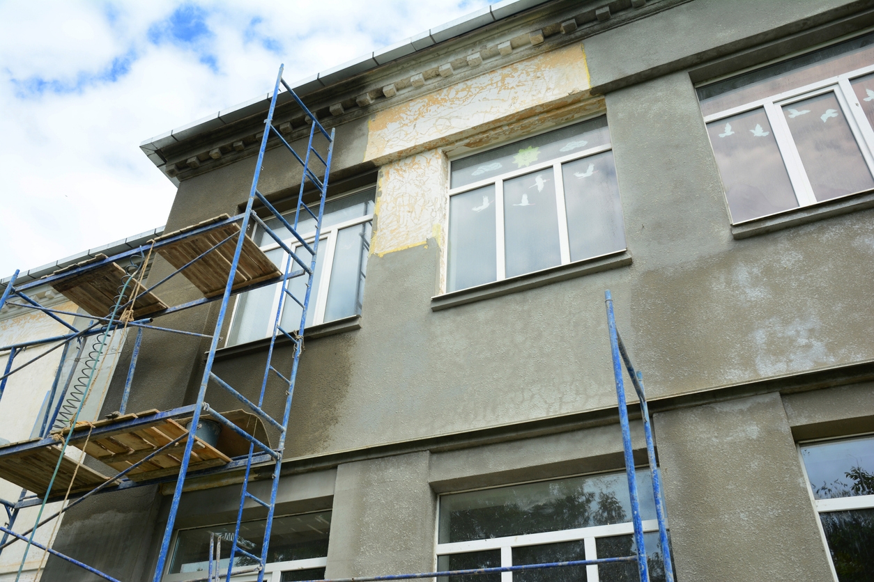 commercial stucco repair in Tracy